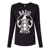 Basic Witch Funny Halloween Womens Cotton Relaxed Long Sleeve T-Shirt