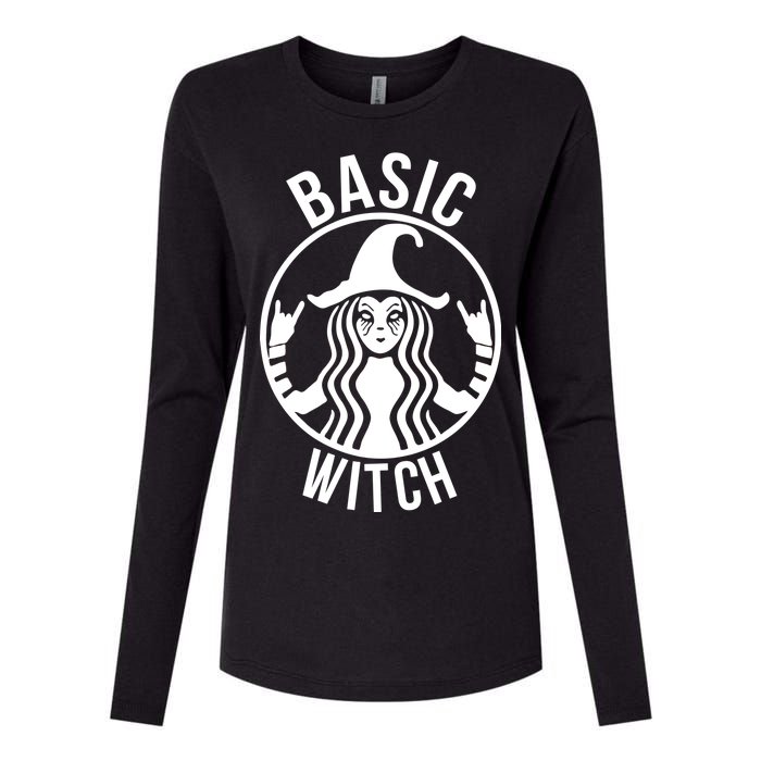 Basic Witch Funny Halloween Womens Cotton Relaxed Long Sleeve T-Shirt