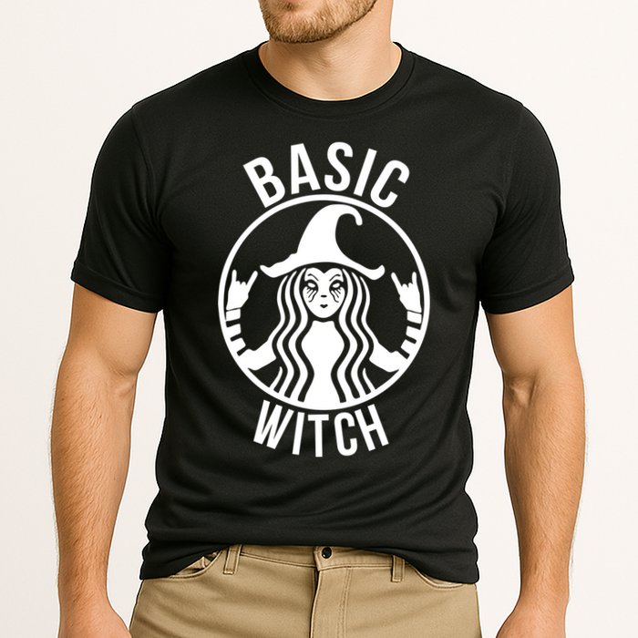 Basic Witch Funny Halloween Cooling Performance Crew T-Shirt