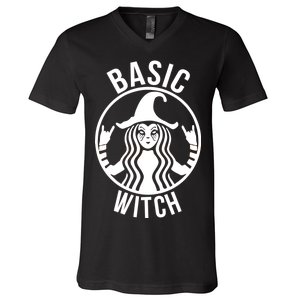 Basic Witch Funny Halloween V-Neck T-Shirt