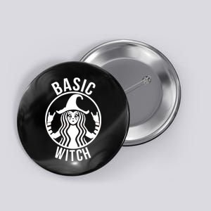 Basic Witch Funny Halloween Button