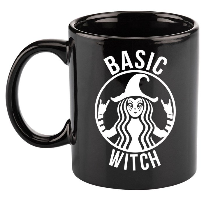 Basic Witch Funny Halloween 11oz C Handle Ceramic Mug