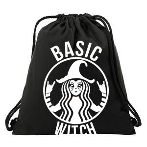 Basic Witch Funny Halloween Drawstring Bag