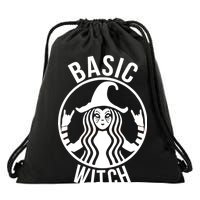 Basic Witch Funny Halloween Drawstring Bag