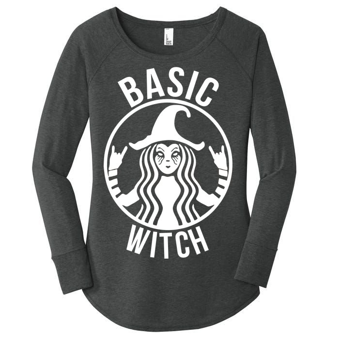 Basic Witch Funny Halloween Women's Perfect Tri Tunic Long Sleeve Shirt