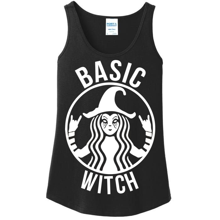 Basic Witch Funny Halloween Ladies Essential Tank