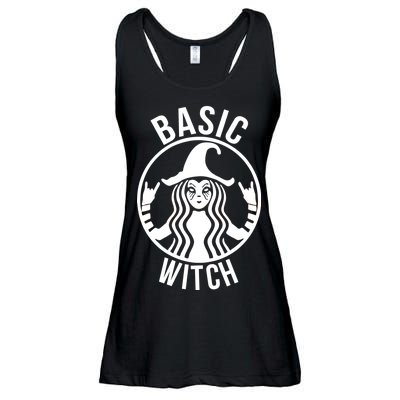 Basic Witch Funny Halloween Ladies Essential Flowy Tank