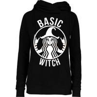 Basic Witch Funny Halloween Womens Funnel Neck Pullover Hood