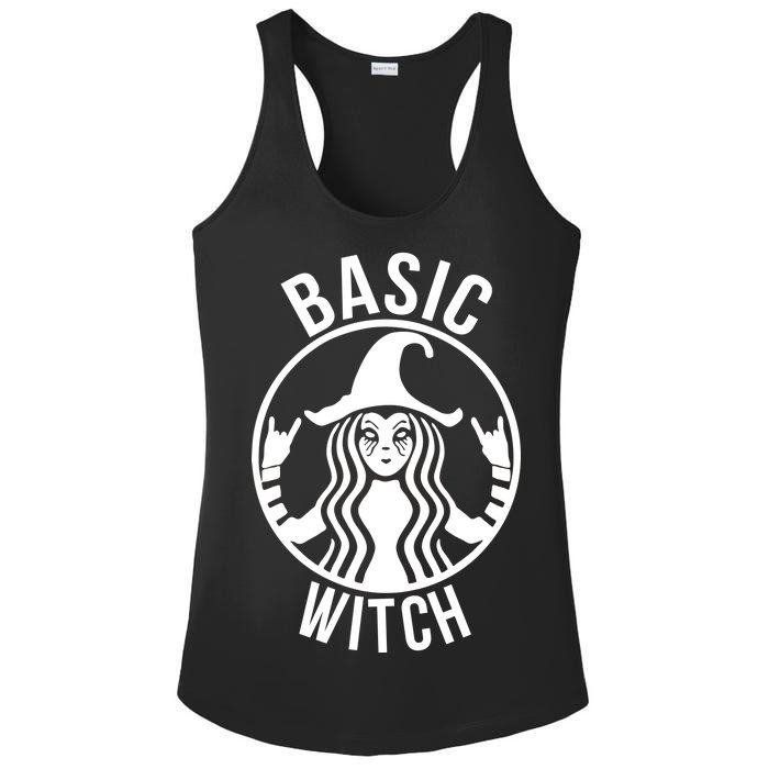 Basic Witch Funny Halloween Ladies PosiCharge Competitor Racerback Tank