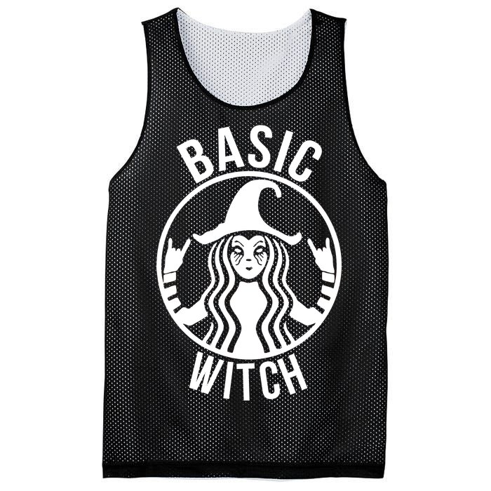 Basic Witch Funny Halloween Mesh Reversible Basketball Jersey Tank