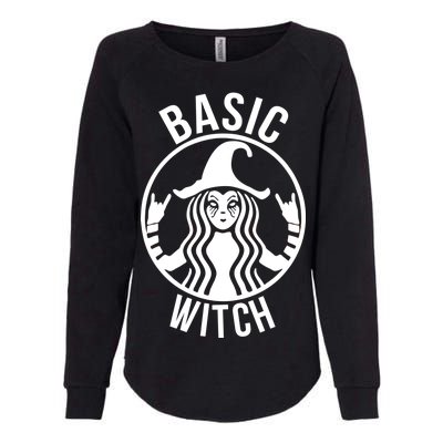 Basic Witch Funny Halloween Womens California Wash Sweatshirt