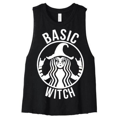 Basic Witch Funny Halloween Women's Racerback Cropped Tank