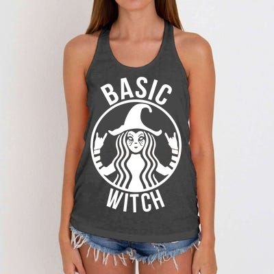 Basic Witch Funny Halloween Women's Knotted Racerback Tank