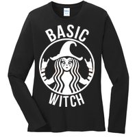 Basic Witch Funny Halloween Ladies Long Sleeve Shirt