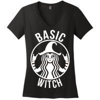 Basic Witch Funny Halloween Women's V-Neck T-Shirt