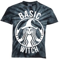 Basic Witch Funny Halloween Kids Tie-Dye T-Shirt