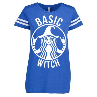 Basic Witch Funny Halloween Enza Ladies Jersey Football T-Shirt