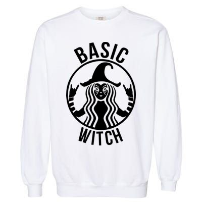 Basic Witch Funny Halloween Garment-Dyed Sweatshirt