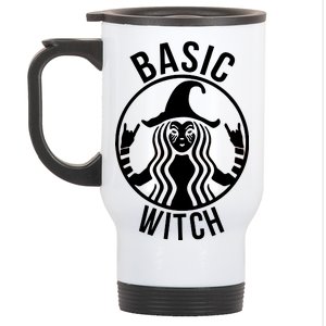 Basic Witch Funny Halloween Stainless Steel Travel Mug