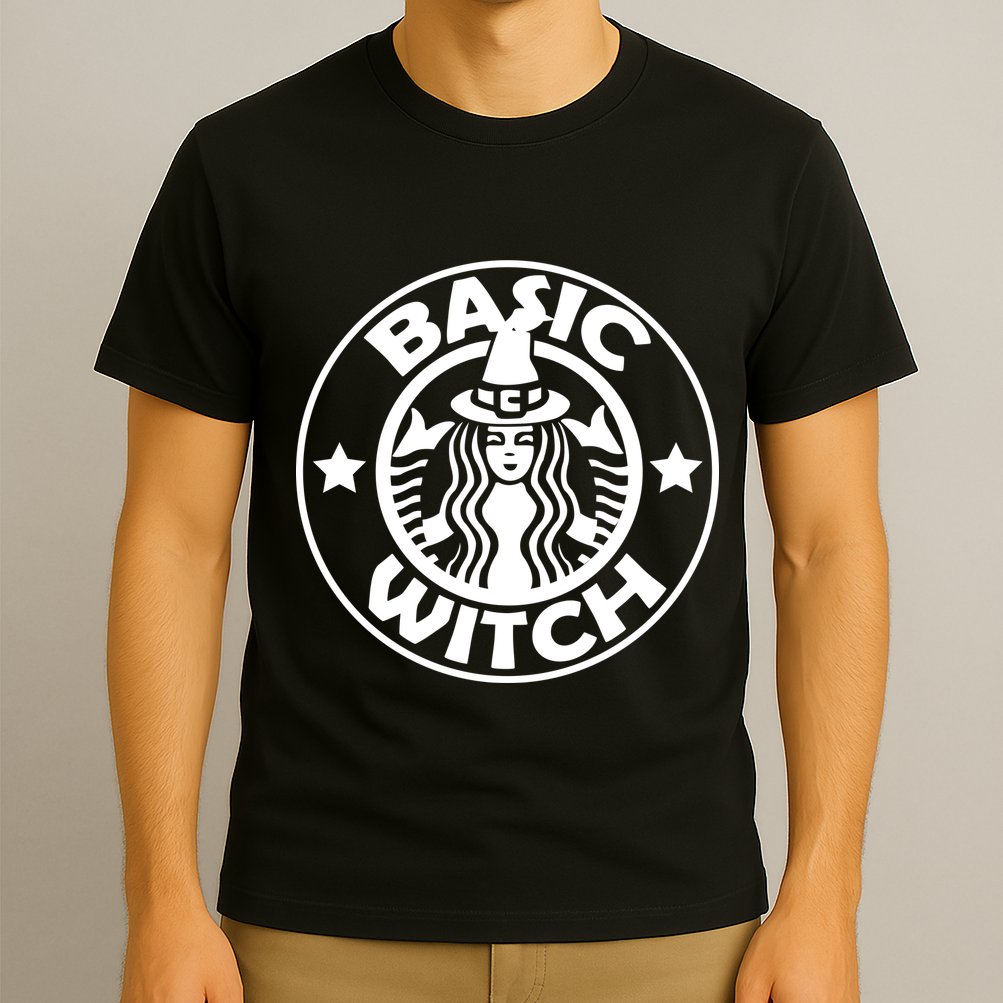 Basic Witch Parody Funny Halloween T-Shirt