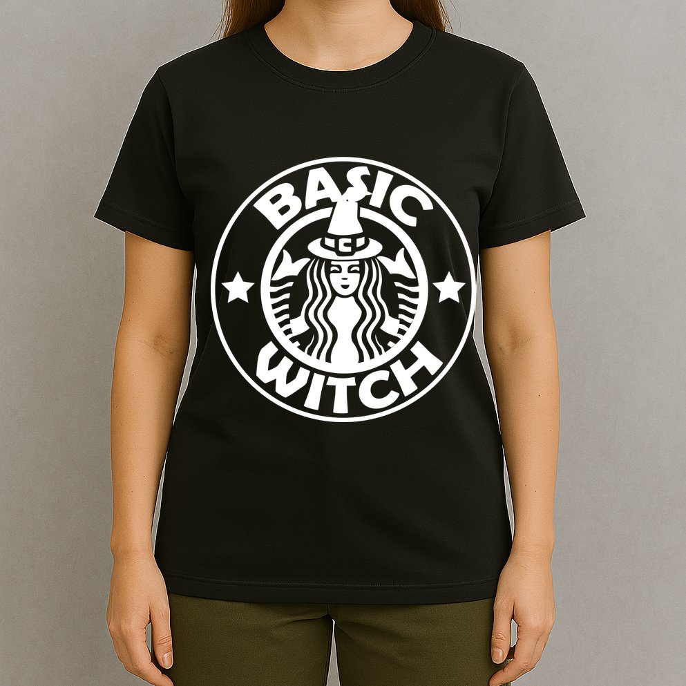 Basic Witch Parody Funny Halloween T-Shirt