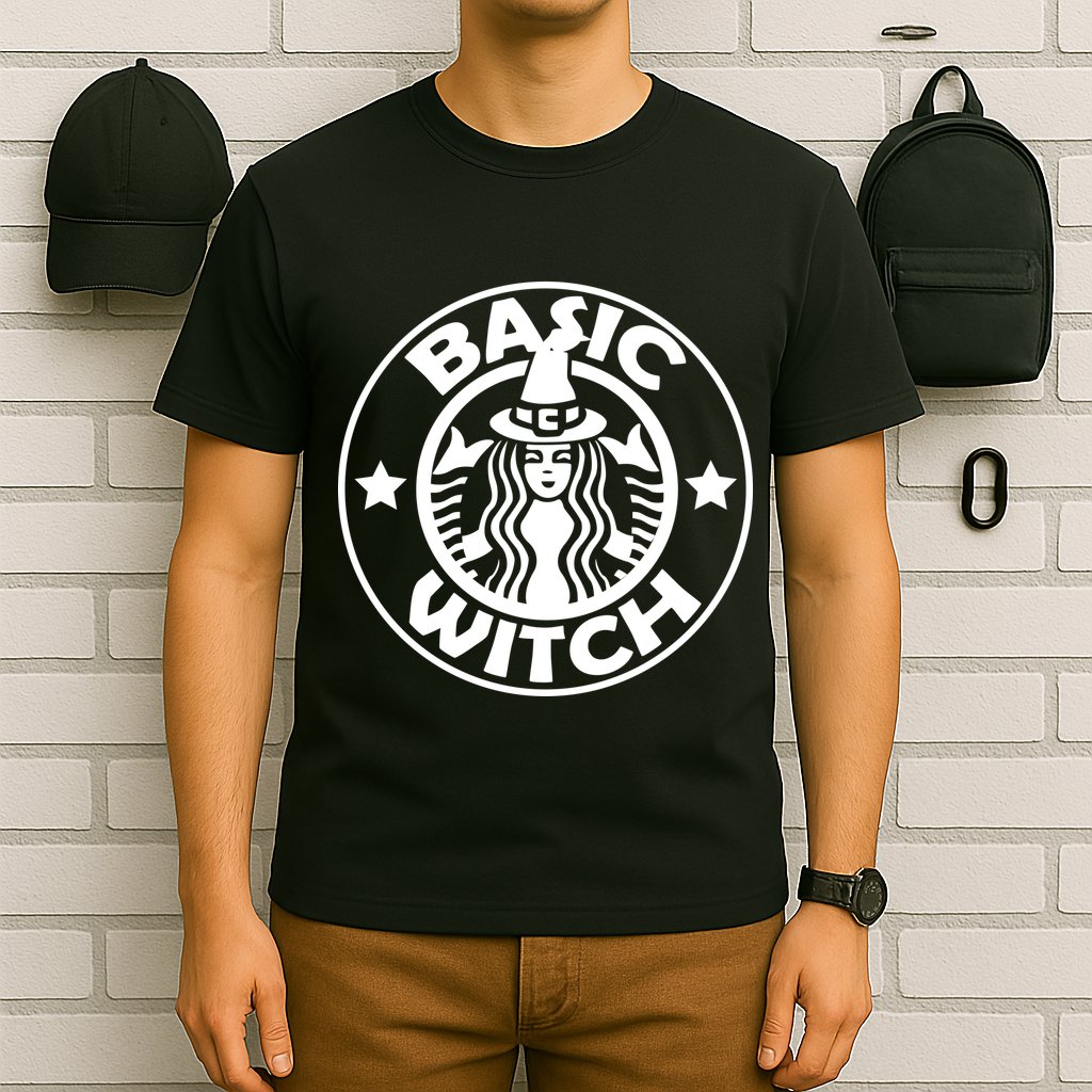 Basic Witch Parody Funny Halloween T-Shirt