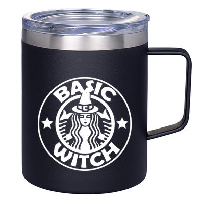 Basic Witch Parody Funny Halloween 12oz Stainless Steel Coffee Mug