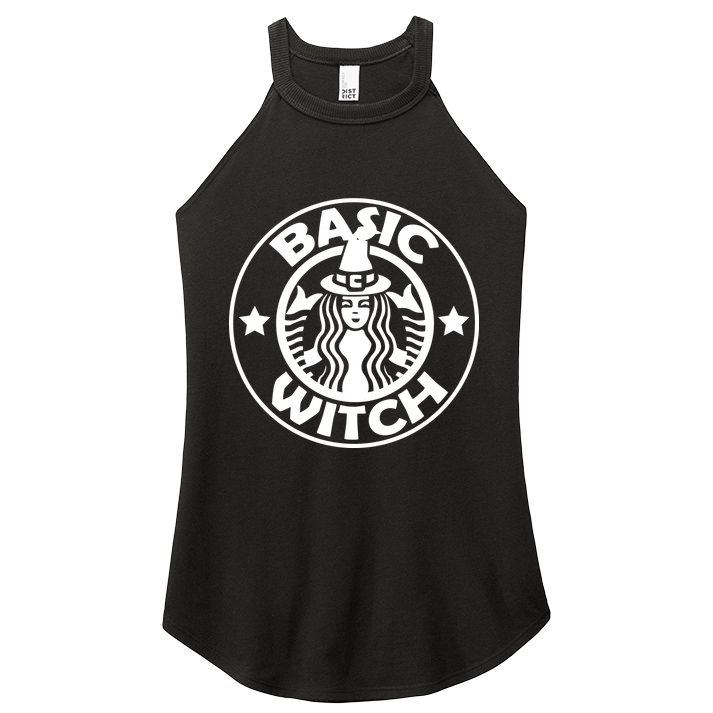 Basic Witch Parody Funny Halloween Women's Perfect Tri Rocker Tank