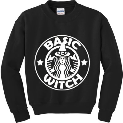 Basic Witch Parody Funny Halloween Kids Sweatshirt