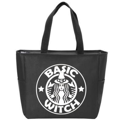 Basic Witch Parody Funny Halloween Zip Tote Bag