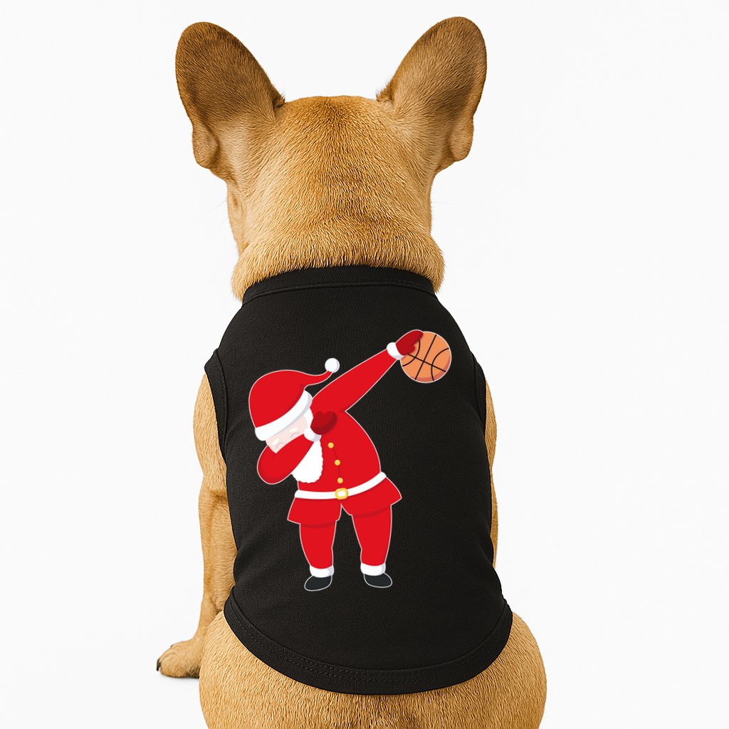 Basketball Dabbing Santa Doggie Tank