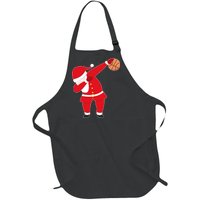 Basketball Dabbing Santa Full-Length Apron With Pockets