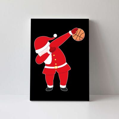 Basketball Dabbing Santa Canvas