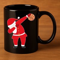 Basketball Dabbing Santa 11oz C Handle Ceramic Mug