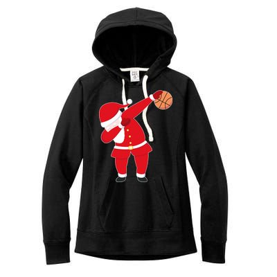 Basketball Dabbing Santa Women's Fleece Hoodie