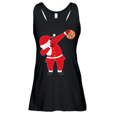 Basketball Dabbing Santa Ladies Essential Flowy Tank