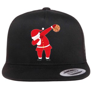 Basketball Dabbing Santa Flat Bill Trucker Hat