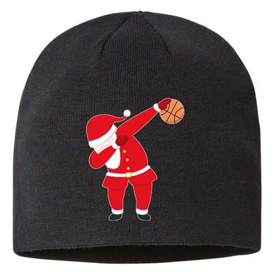 Basketball Dabbing Santa Sustainable Beanie