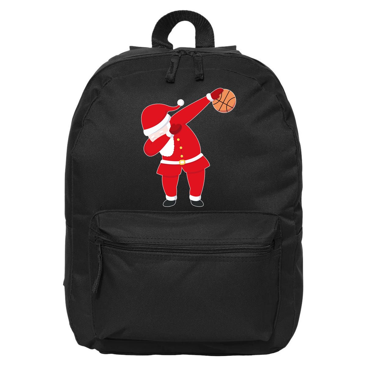 Basketball Dabbing Santa 16 in Basic Backpack