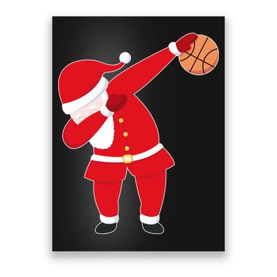 Basketball Dabbing Santa Poster