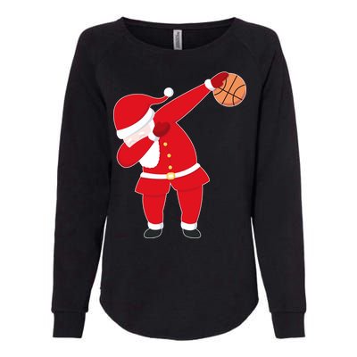 Basketball Dabbing Santa Womens California Wash Sweatshirt