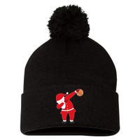 Basketball Dabbing Santa Pom Pom 12in Knit Beanie