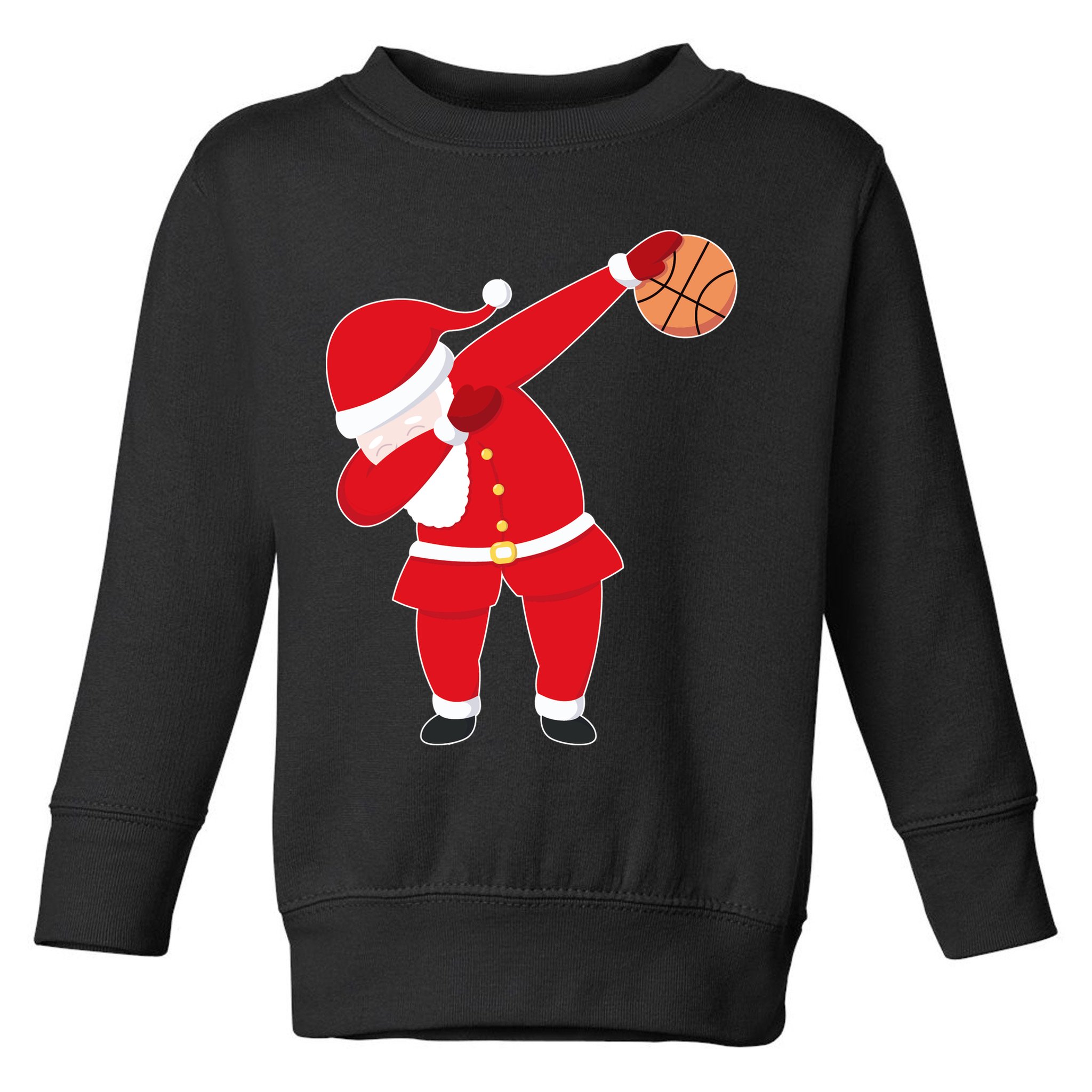 Basketball Dabbing Santa Toddler Sweatshirt