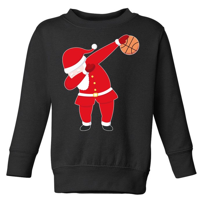 Basketball Dabbing Santa Toddler Sweatshirt