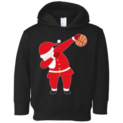 Basketball Dabbing Santa Toddler Hoodie