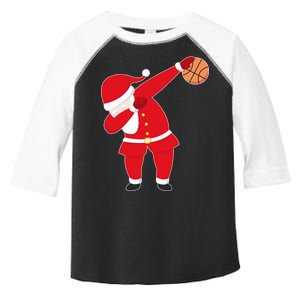 Basketball Dabbing Santa Toddler Fine Jersey T-Shirt