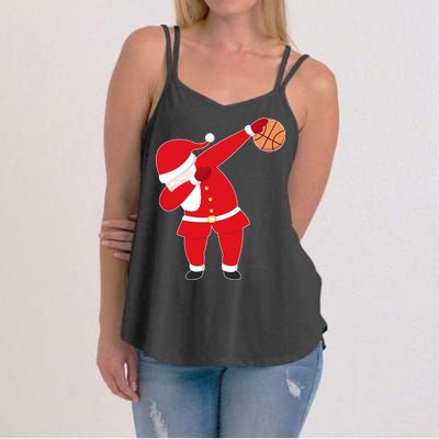 Basketball Dabbing Santa Women's Strappy Tank