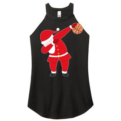 Basketball Dabbing Santa Women’s Perfect Tri Rocker Tank