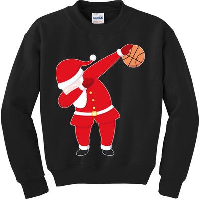 Basketball Dabbing Santa Kids Sweatshirt