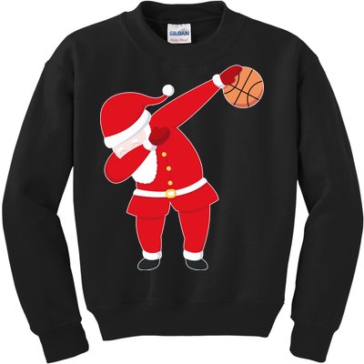 Basketball Dabbing Santa Kids Sweatshirt